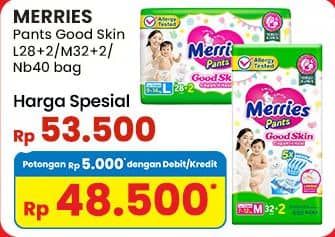 Promo Harga Merries Pants Good Skin L30, M34, S40 30 pcs - Indomaret