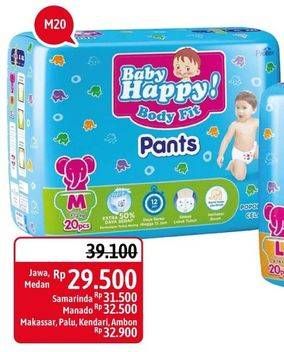 Promo Harga Baby Happy Body Fit Pants M20 20 pcs - Alfamidi