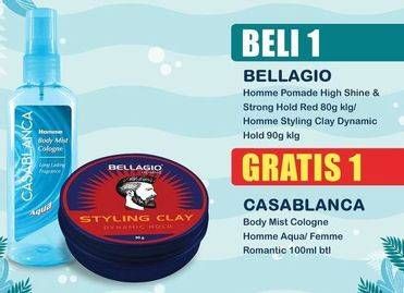 Promo Harga Bellagio Homme Pomade/Bellagio Homme Styling Clay   - Indomaret