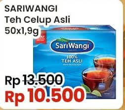 Promo Harga Sariwangi Teh Asli 92 gr - Indomaret