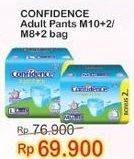 Promo Harga Confidence Adult Diapers Pants M10+2, L8+2 10 pcs - Indomaret