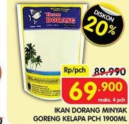 Promo Harga Ikan Dorang Mas Minyak Goreng Kelapa 1900 ml - Superindo
