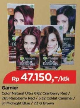Promo Harga Garnier Hair Color 6.62 Cranberry Red, 7.65 Raspberry Red, 5.32 Coklat Caramel, 3.1 Midnight Blue, 7.3 Golden Brown 105 ml - TIP TOP
