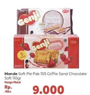 Promo Harga MONDE Genji Pie 105gr/Pie Sand 110gr  - Carrefour