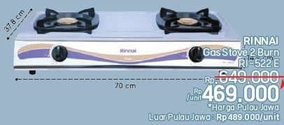 Promo Harga Rinnai RI 522E  - LotteMart