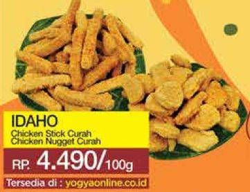 Promo Harga IDAHO Chicken Stick Curah / Chicken Nugget Curah  - Yogya