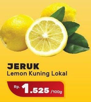 Promo Harga Jeruk Lemon Lokal per 100 gr - Yogya