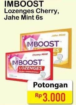 Promo Harga IMBOOST Lozenges Jahe Mint, Cherry Mint 6 pcs - Alfamart