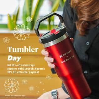 Promo Harga Tumbler Day  - Starbucks