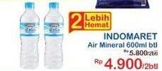 Promo Harga INDOMARET Air Mineral 600 ml - Indomaret