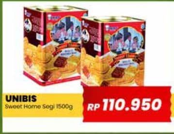 Promo Harga Unibis Sweet Home Assorted Biscuits 1500 gr - Yogya