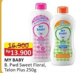 Promo Harga MY BABY Baby Powder Sweet Floral, Telon Plus 250 gr - Alfamart