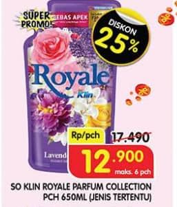 Promo Harga So Klin Royale Parfum Collection 650 ml - Superindo