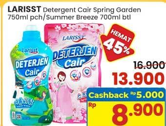Promo Harga Larisst Detergent Cair Spring Garden, Summer Breeze 700 ml - Indomaret