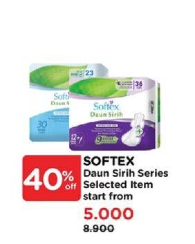 Promo Harga Softex Pantyliner Daun Sirih Regular 20 pcs - Watsons