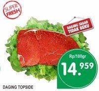 Promo Harga Daging Topside Sapi per 100 gr - Superindo