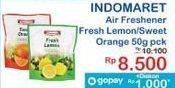 Promo Harga Indomaret Air Freshener Sweet Orange, Fresh Lemon 50 gr - Indomaret