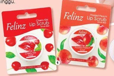 Promo Harga FELINZ Lip Scrub Cherry Kiss, Frosted 5 gr - Guardian
