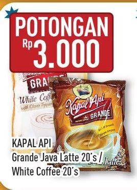Promo Harga KAPAL API Grande Java Latte/White Coffee  - Hypermart