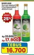 Promo Harga Marjan Syrup Boudoin Melon, Cocopandan 460 ml - Indomaret