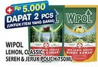 Promo Harga Wipol Karbol Wangi Lemon, Sereh Jeruk, Cemara 750 ml - Hypermart