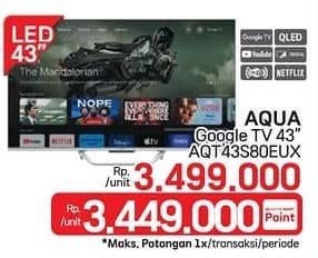 Promo Harga Aqua AQT43S80EUX  - LotteMart