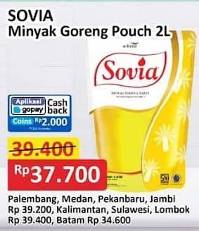 Promo Harga Sovia Minyak Goreng 2000 ml - Alfamart