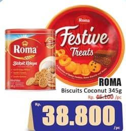Promo Harga Roma Biskuit Kelapa 345 gr - Hari Hari