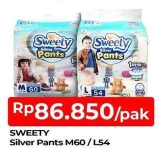 Promo Harga Sweety Silver Pants L54, M60 54 pcs - TIP TOP