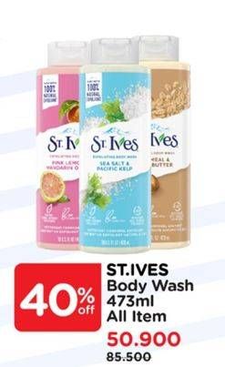 Promo Harga St Ives Body Wash All Variants 473 ml - Watsons