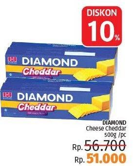 Promo Harga DIAMOND Keju Cheddar 500 gr - LotteMart
