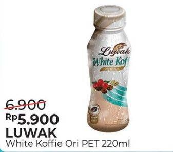 Promo Harga Luwak White Koffie Ready To Drink Original 220 ml - Alfamart