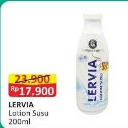 Promo Harga LERVIA Lotion Milk 200 ml - Alfamart