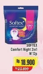 Promo Harga Softex Comfort Night 2 In 1 12 pcs - Alfamart