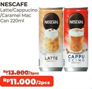 Promo Harga Nescafe Ready to Drink Cappucino, Caramel Macchiato, Latte 220 ml - Alfamart