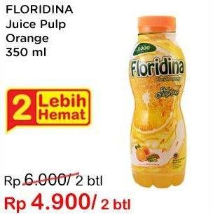 Promo Harga FLORIDINA Juice Pulp Orange per 2 botol 350 ml - Indomaret