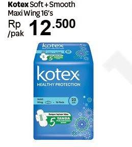 Promo Harga Kotex Healthy Protection Maxi Wing 23cm 16 pcs - Carrefour