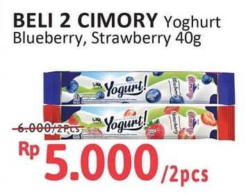 Promo Harga Cimory Yogurt Stick Blueberry, Strawberry 40 gr - Alfamidi