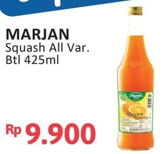 Promo Harga Marjan Syrup Squash All Variants 450 ml - Alfamidi