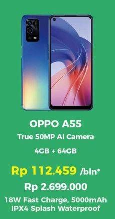 Promo Harga Oppo A55 4 GB + 64 GB  - Erafone