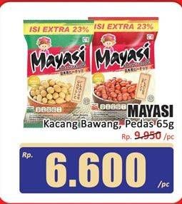 Promo Harga Mayasi Peanut Kacang Jepang Garlic, Hot Senza (Chili Garlic), Chili 65 gr - Hari Hari