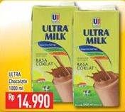 Promo Harga ULTRA MILK Susu UHT Coklat 1000 ml - Hypermart