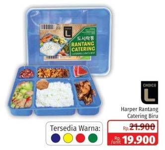 Promo Harga CHOICE L Harper Rantang Catering Biru  - Lotte Grosir