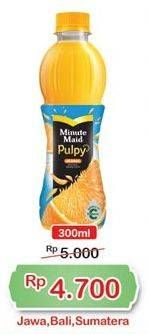 Promo Harga MINUTE MAID Juice Pulpy 300 ml - Indomaret