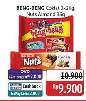 Promo Harga Beng-beng Wafer/Nuts Almond  - Alfamidi