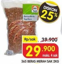 Promo Harga 365 Beras Merah 2 kg - Superindo