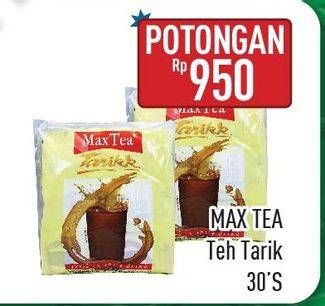 Promo Harga Max Tea Minuman Teh Bubuk per 30 sachet - Hypermart