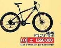 Promo Harga GENIO Mountain Bike MTB 27.5" M3411  - LotteMart