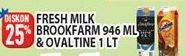 Promo Harga Brookfarm & Ovaltine Fresh Milk  - Hypermart