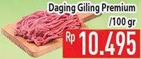 Promo Harga Daging Giling Sapi Premium per 100 gr - Hypermart